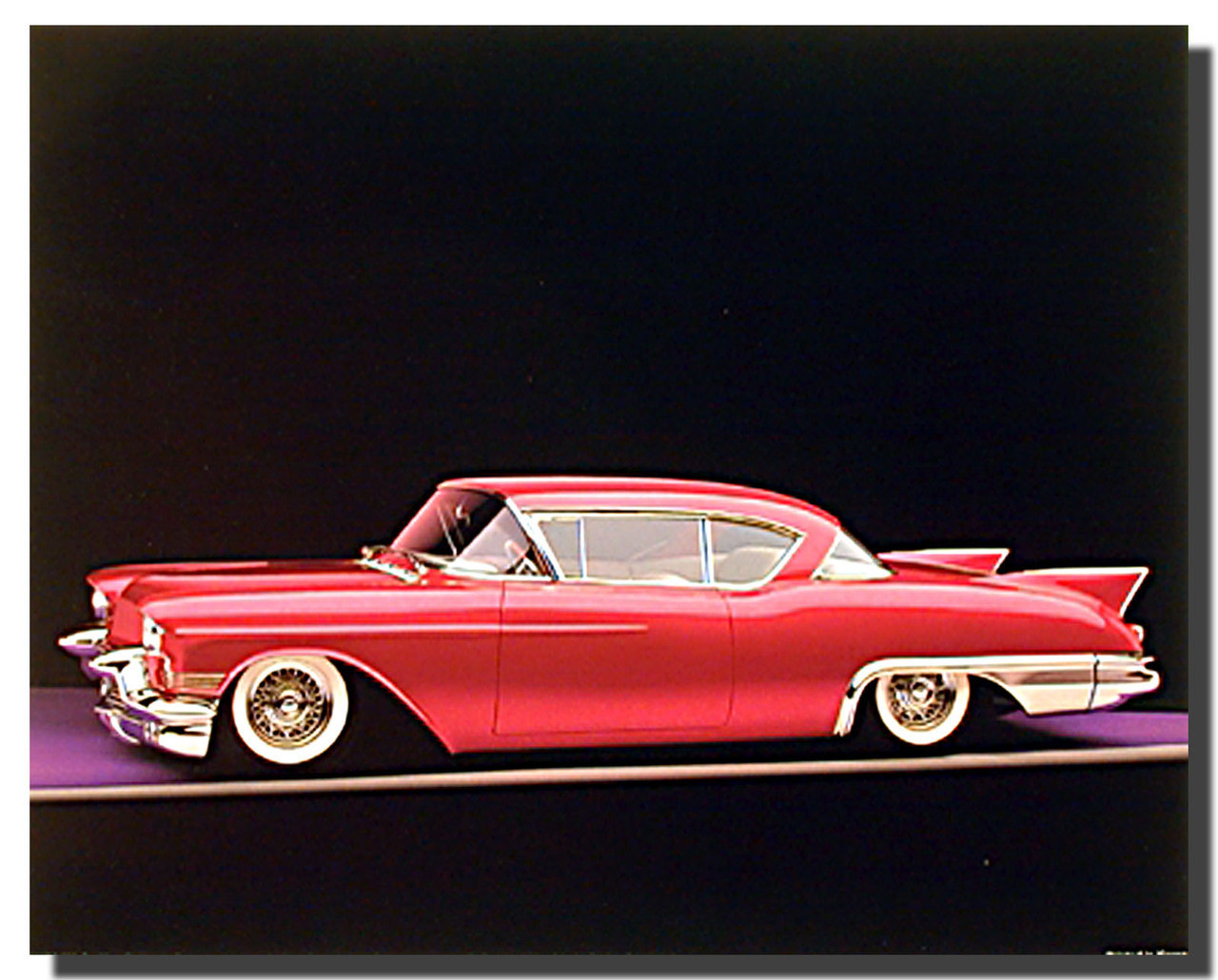 1957 Cadillac Eldorado Car Poster | Car Posters | Automotive Posters
