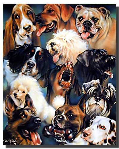 Dog Collage Poster | Animal Posters | Dog Posters