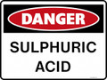 DANGER - SULPHURIC ACID