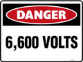 DANGER - 6600 VOLTS