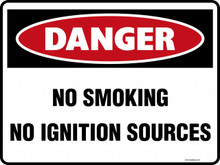 DANGER - NO SMOKING NO IGNITION SOURCES
