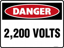 DANGER - 2200 VOLTS