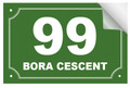Bin Sticker Numbers (Set of 4) - Style 6/Green-White