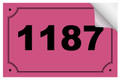 Bin Sticker Numbers (Set of 4) - Style 6/Pink-Black