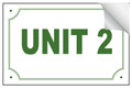 Bin Sticker Numbers (Set of 4) - Style 6/White-Green