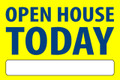 Open House Today - Yellow/Blue