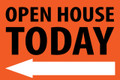 Open House Today - Left Arrow - Orange