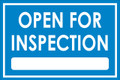 Open For Inspection  - Classic Style - Blue