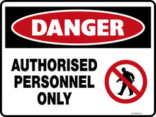 Danger Sign - AUTHORISED PERSONNEL ONLY(Symbol)