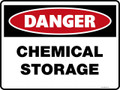 Danger Sign - CHEMICAL STORAGE