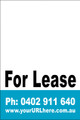 For Lease Sign No. 15
Customise your Ph & URL