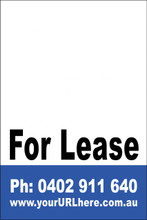 For Lease Sign No. 16
Customise your Ph & URL