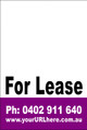 For Lease Sign No. 20
Customise your Ph & URL