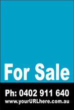 For Sale Sign No. 3
Customise your Ph & URL