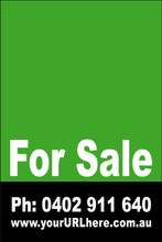 For Sale Sign No. 4
Customise your Ph & URL
