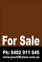 For Sale Sign No. 5
Customise your Ph & URL