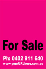 For Sale Sign No. 9
Customise your Ph & URL