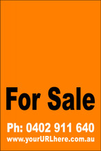 For Sale Sign No. 10
Customise your Ph & URL