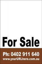 For Sale Sign No. 19
Customise your Ph & URL