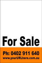 For Sale Sign No. 22
Customise your Ph & URL