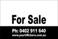 For Sale Sign No. 13 Landscape
Customise your Ph & URL