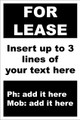 For Lease Sign No: D9
Customise your details