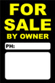 For Sale By Owner FSBO Sign No: 7- Black/Yellow