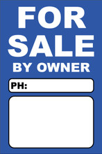 For Sale By Owner FSBO Sign No: 9- Blue