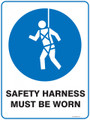 Mandatory Sign - SAFETY HARNESS MUST BE WORN