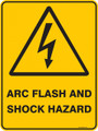 Warning  Sign - ARC FLASH AND SHOCK HAZARD