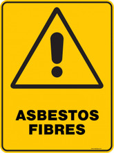 Warning  Sign - ASBESTOS FIBRES