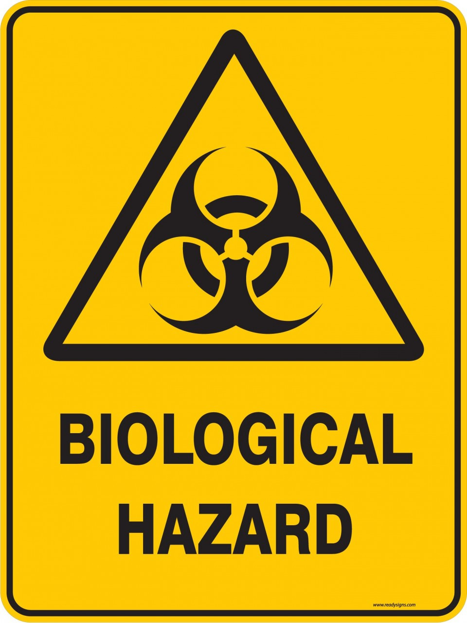 300 x 200mm Safety Signs Warning Sign DANGER Biological hazard 