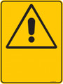Warning  Sign - BLANK  Sign - PICTOGRAM