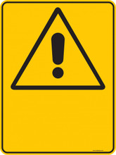 Warning  Sign - BLANK  Sign - PICTOGRAM