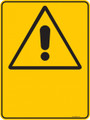 Warning  Sign - BLANK  Sign - PICTOGRAM 2