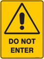 Warning  Sign - DO NOT ENTER