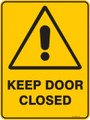Warning  Sign - KEEP DOOR CLOSED