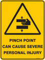 Warning  Sign - PINCH POINT CAN CAUSE SEVERE PERSONAL INJURY