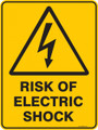 Warning  Sign - RISK OF ELECTRIC SHOCK
