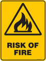 Warning  Sign - RISK OF FIRE