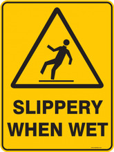 Warning  Sign - SLIPPERY WHEN WET