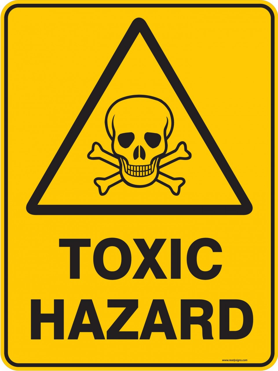  Warning  Sign  TOXIC HAZARD  Property Signs 