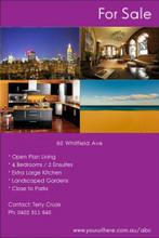 For Sale Photo Sign - 4 Photo Layout