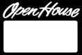 Open House Sign Black - Blank
