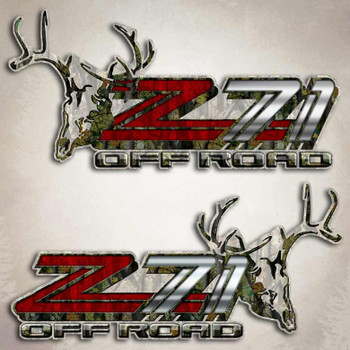 Z71 Deer Skull Off Road Decals - Aftershock Decals
