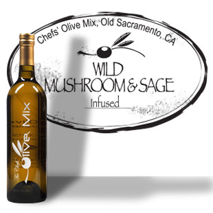 Wild Mushroom & Sage Olive Oil - The Chefs' Olive Mix