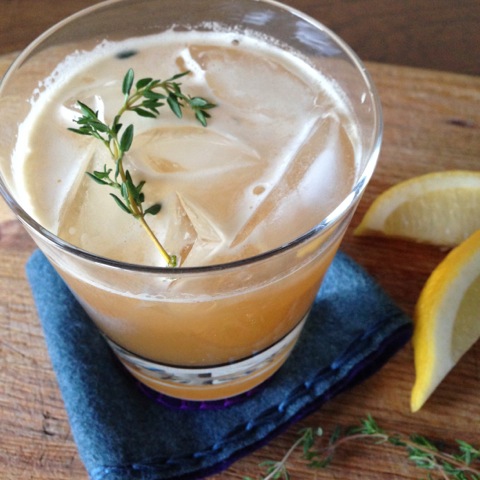 Honey Tea Thyme Cocktail