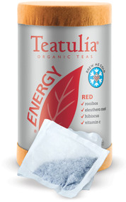 Energy Red Herbal Tea Square Paper Bags