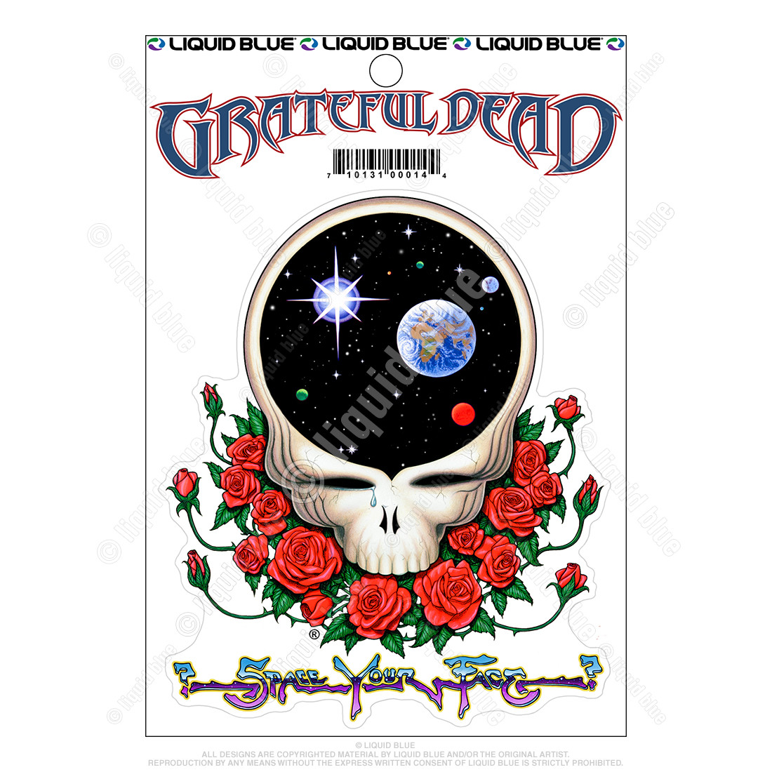 space your face grateful dead stickers