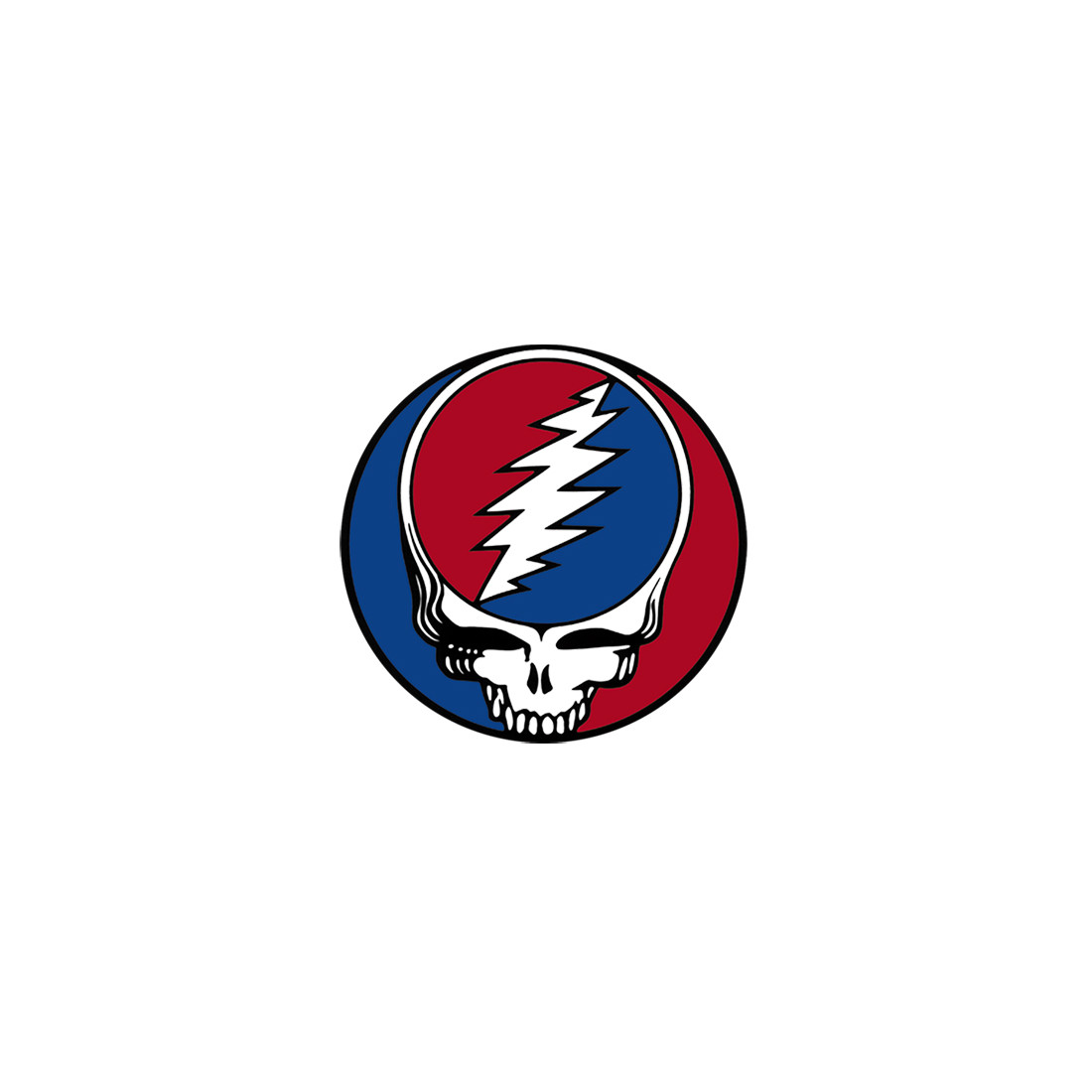 Grateful Dead Steal Your Face 1 5 In Window Sticker Liquid Blue